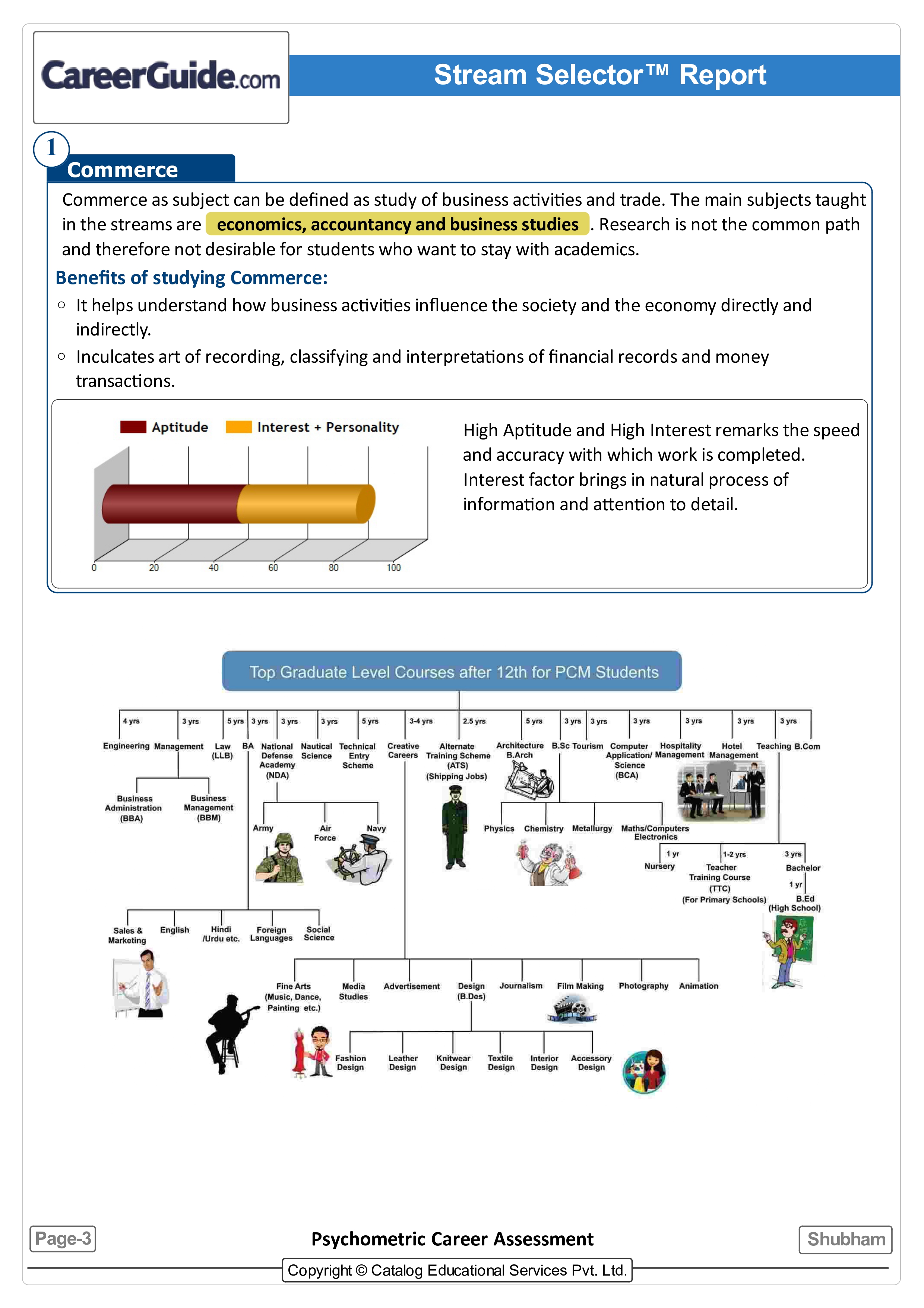 (stream selector test) report